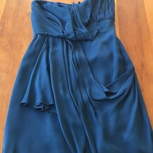 Tibi Blue Strapless Dress, size 6